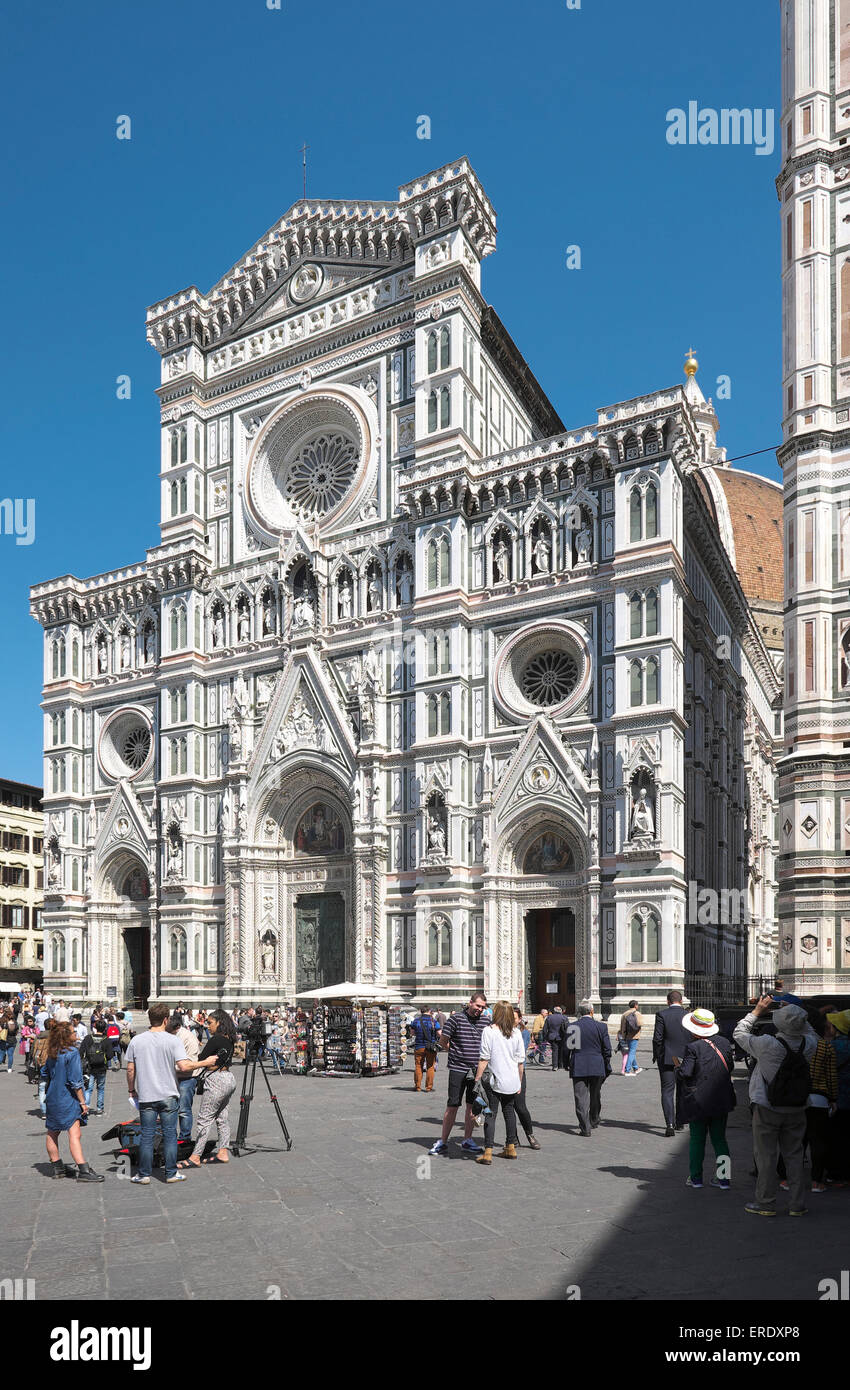 Il Duomo di Santa Maria del Fiore, Firenze, Toscana, Italia Foto Stock