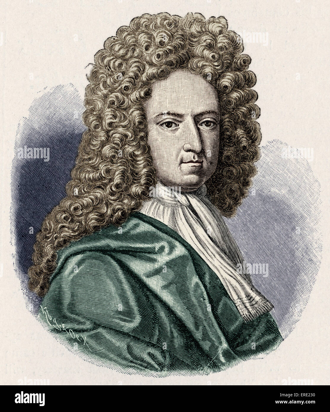 Daniel Defoe - ritratto. Inglese autore e giornalista 1660-1731 Foto Stock