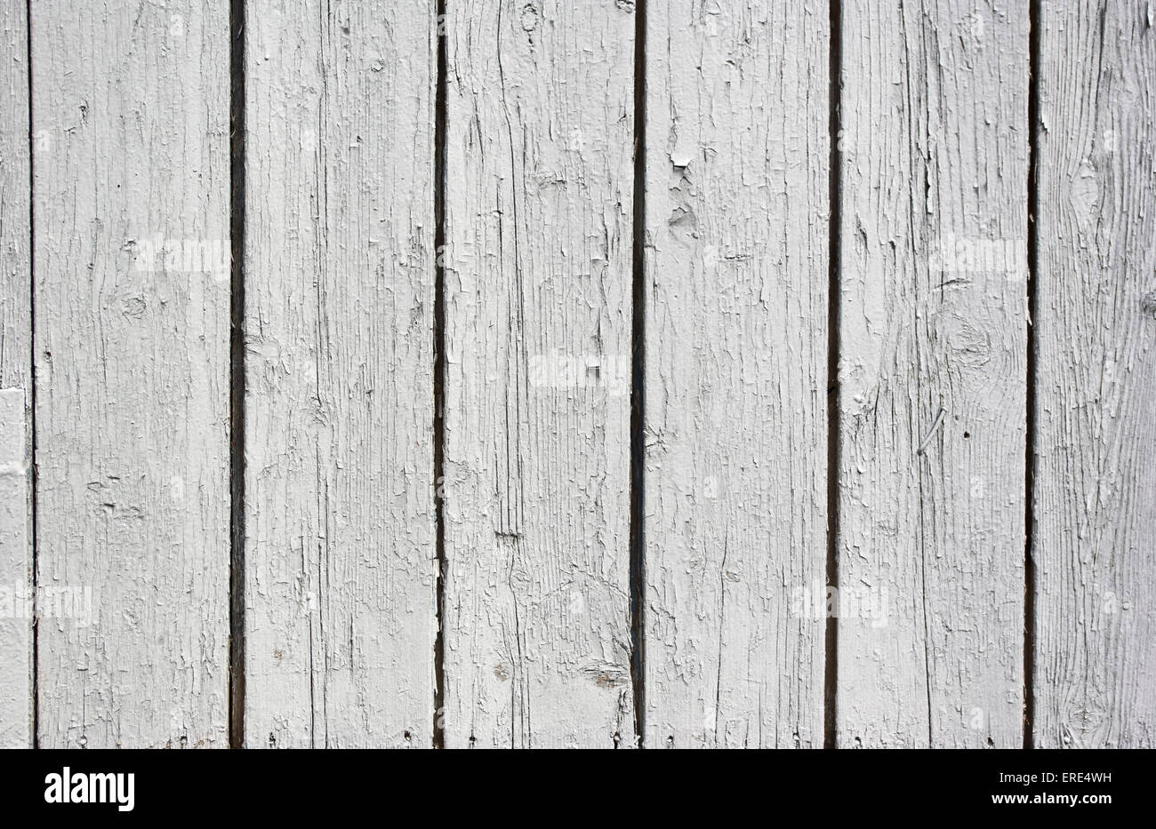 Vintage sfondo bianco parete in legno Foto Stock