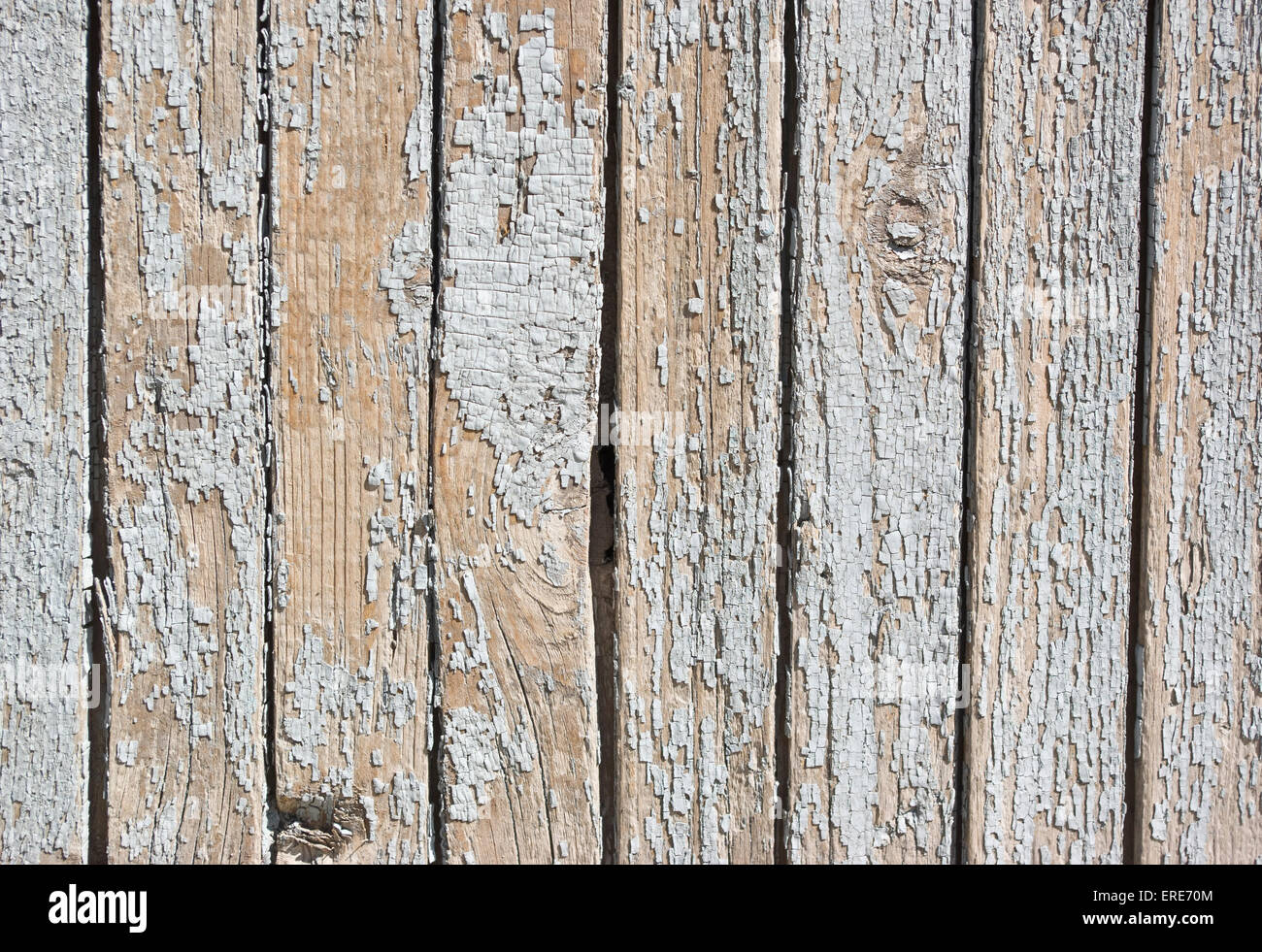 Vintage sfondo bianco parete in legno Foto Stock