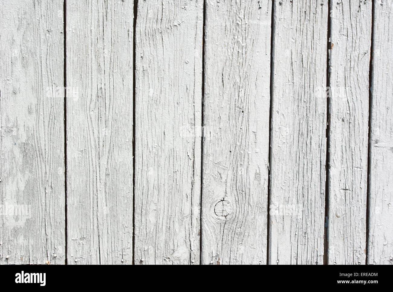 Vintage sfondo bianco parete in legno Foto Stock