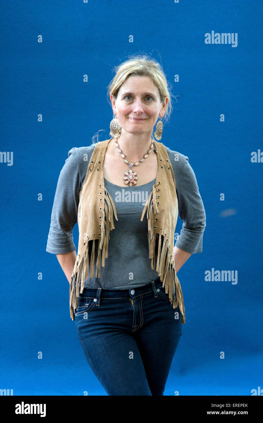 Cressida Cowell, Inglese per bambini autore al Edinburgh International Book Festival, Edimburgo, Scozia, Regno Unito, 21 agosto Foto Stock