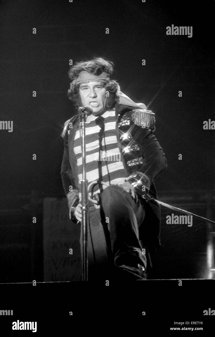 Sensational Alex Harvey Band (aka SAHB) esecuzione presso la lettura rock festival, Inghilterra, nel mese di agosto 1977. Foto Stock