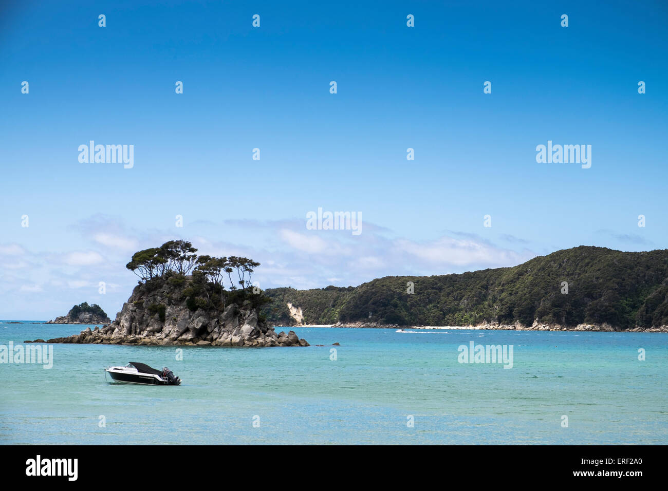 Torrent Bay lungo la costa del Parco Nazionale di Abel Tasman, Nuova Zelanda. Foto Stock