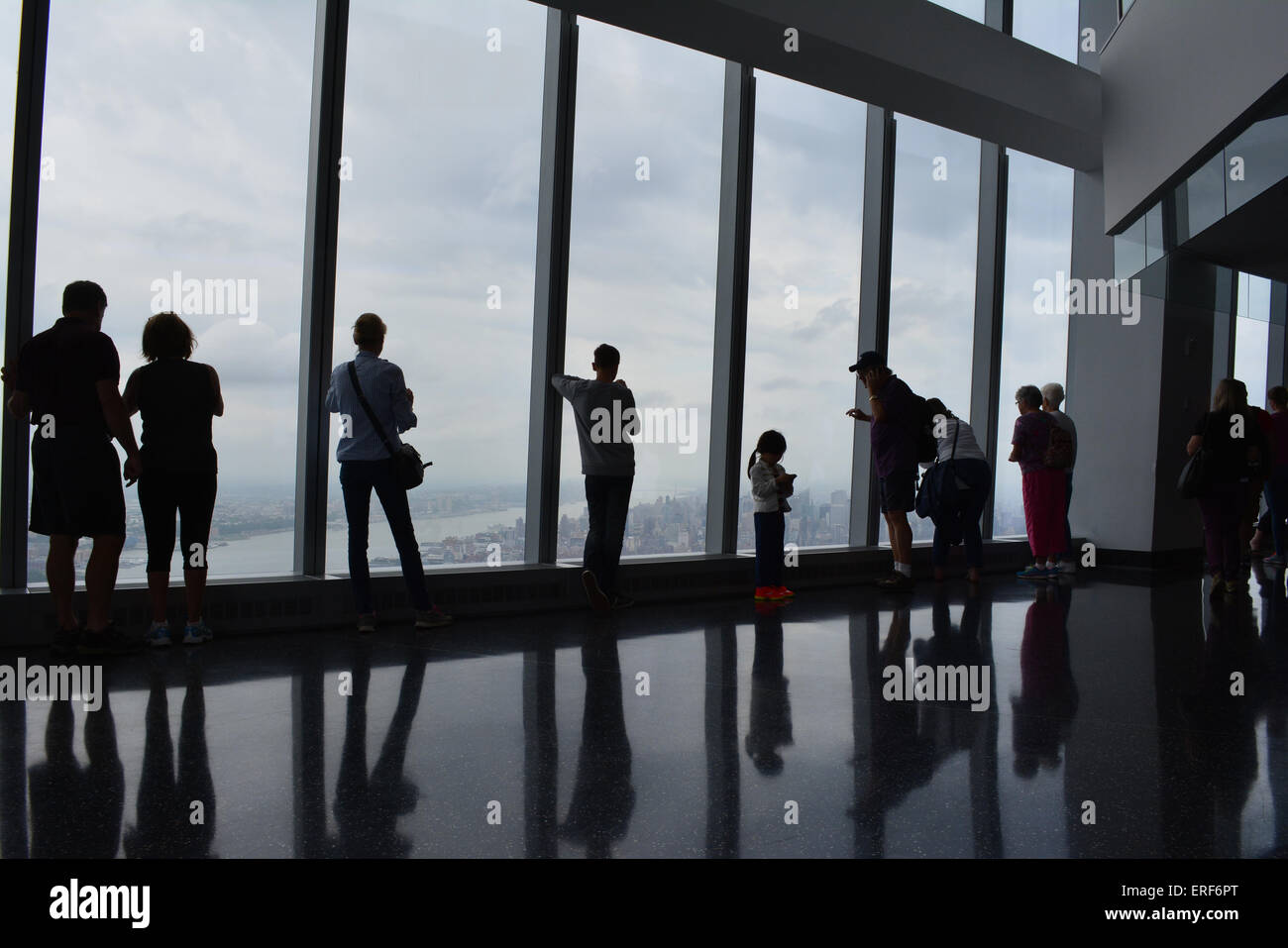 Piattaforma di Osservazione alla sommità del World Trade Center una torre. Foto Stock