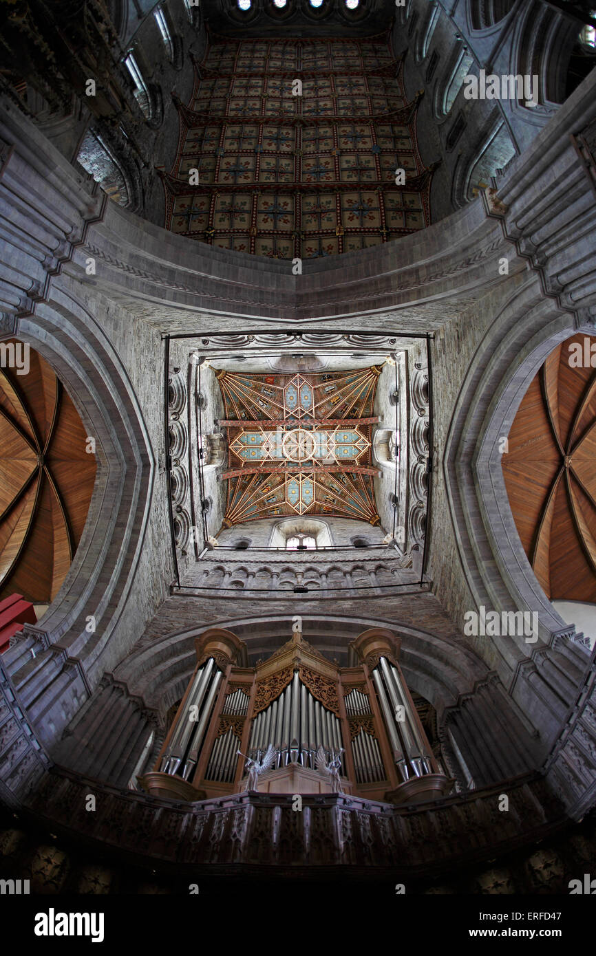 St David's Cathedral. Pembrokeshire, West Wales, Regno Unito Foto Stock