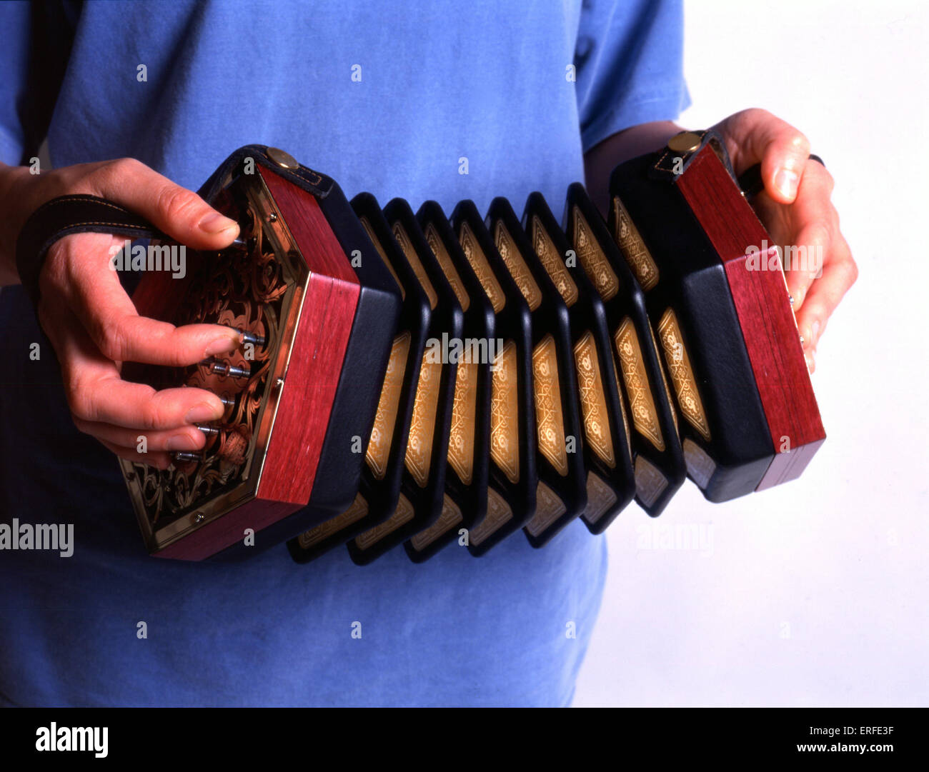 INST - TASTIERA - FISARMONICA - CONCERTINA riprodotto Foto Stock