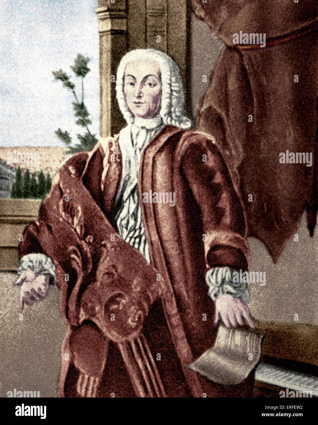 Bartolomeo di Francesco Cristofori clavicembalo italiano maker 1665-1731. Inventore o il pianoforte. Foto Stock