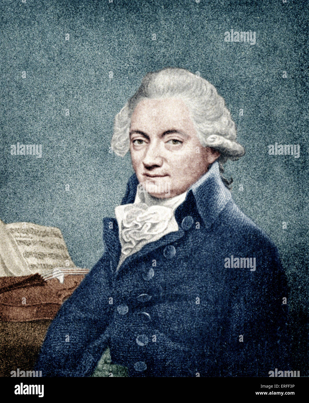 Johann Peter Salomon da Facius, impresario per Haydn violinista tedesco, conduttore e compositore, 20 Febbraio 1745 - 28 novembre Foto Stock