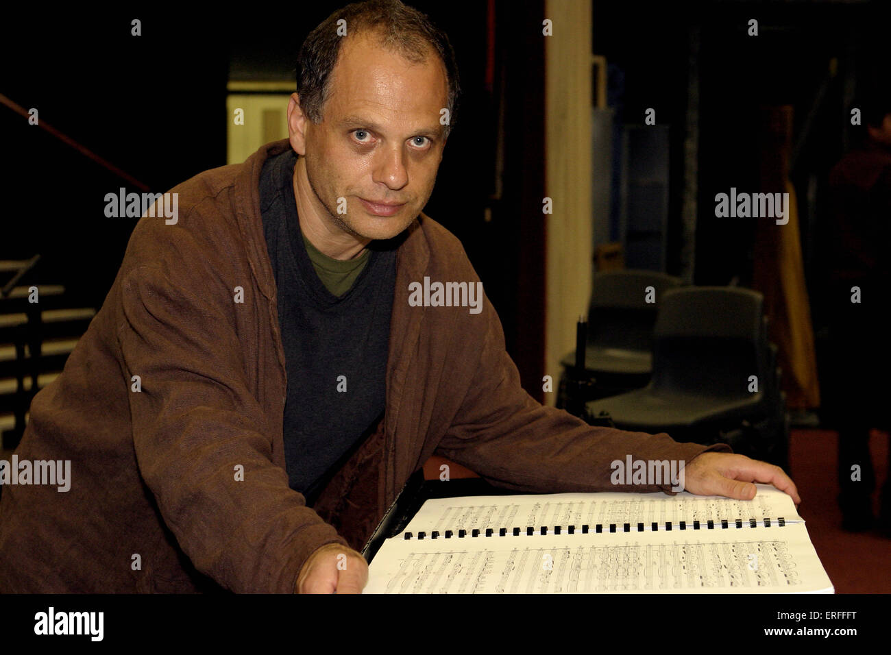 David Lang, ritratto 2004. American Composer , b. Di Los Angeles. 1957-. Co-fondatore e co-direttore artistico di New York Foto Stock