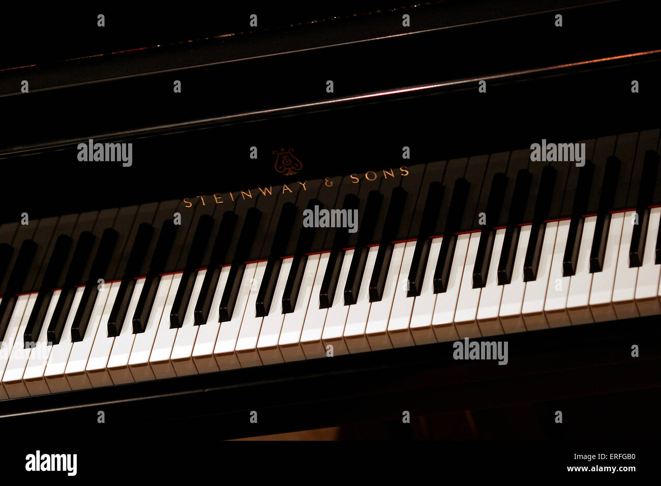 Tastiera di pianoforte da Steinway e figli Foto Stock