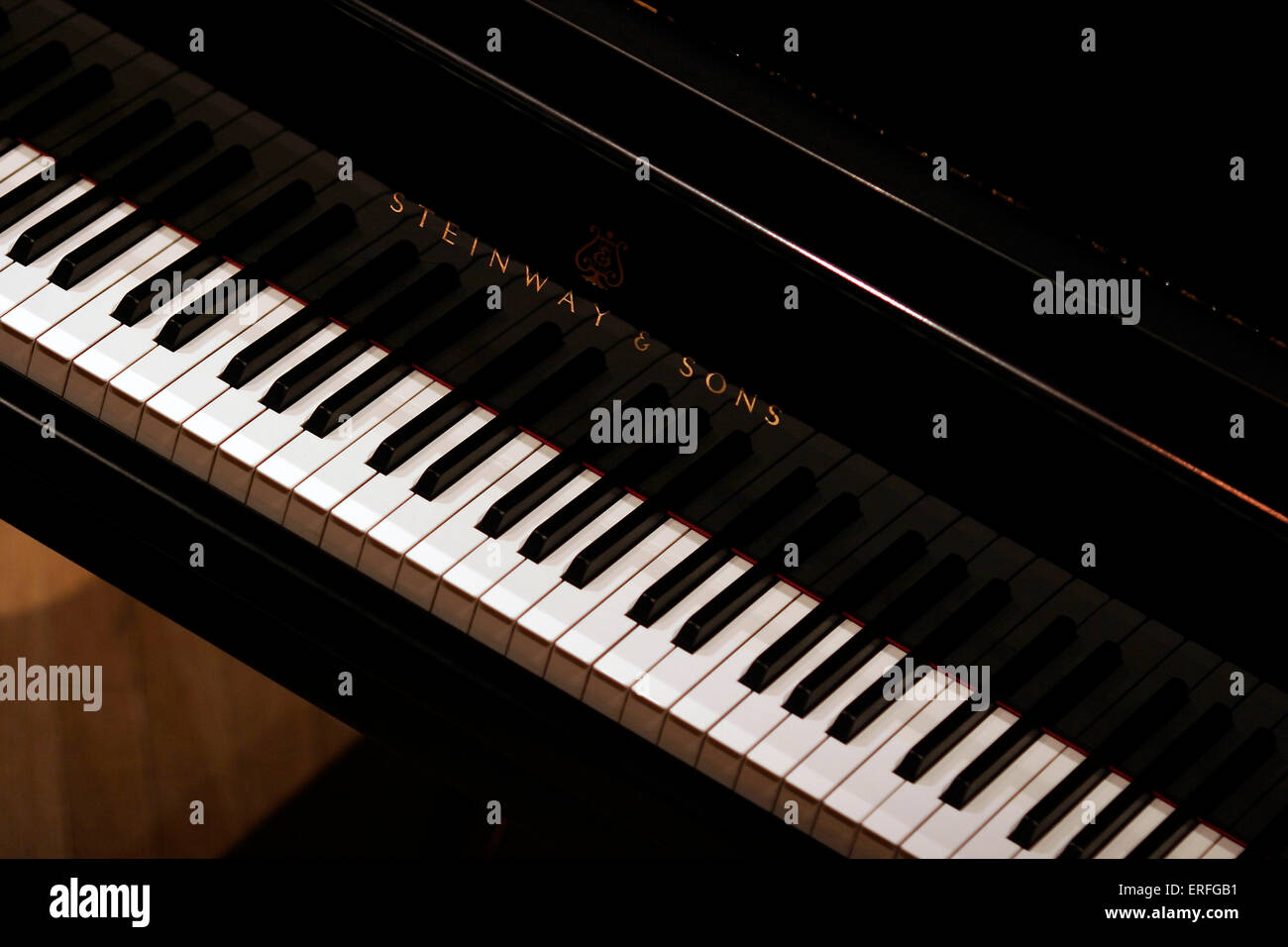 Tastiera di pianoforte da Steinway e figli Foto Stock