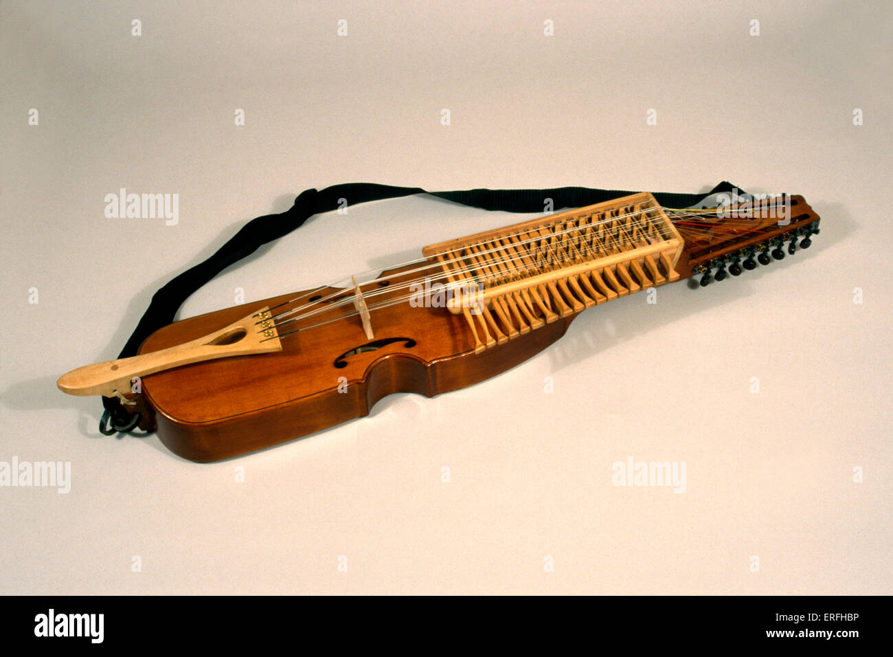 Nyckelharpa - norvegese strumento a corda. Foto Stock
