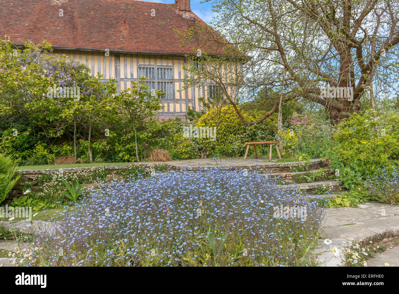 Great Dixter House e giardini. Northiam, segala. East Sussex. In Inghilterra. Regno Unito Foto Stock