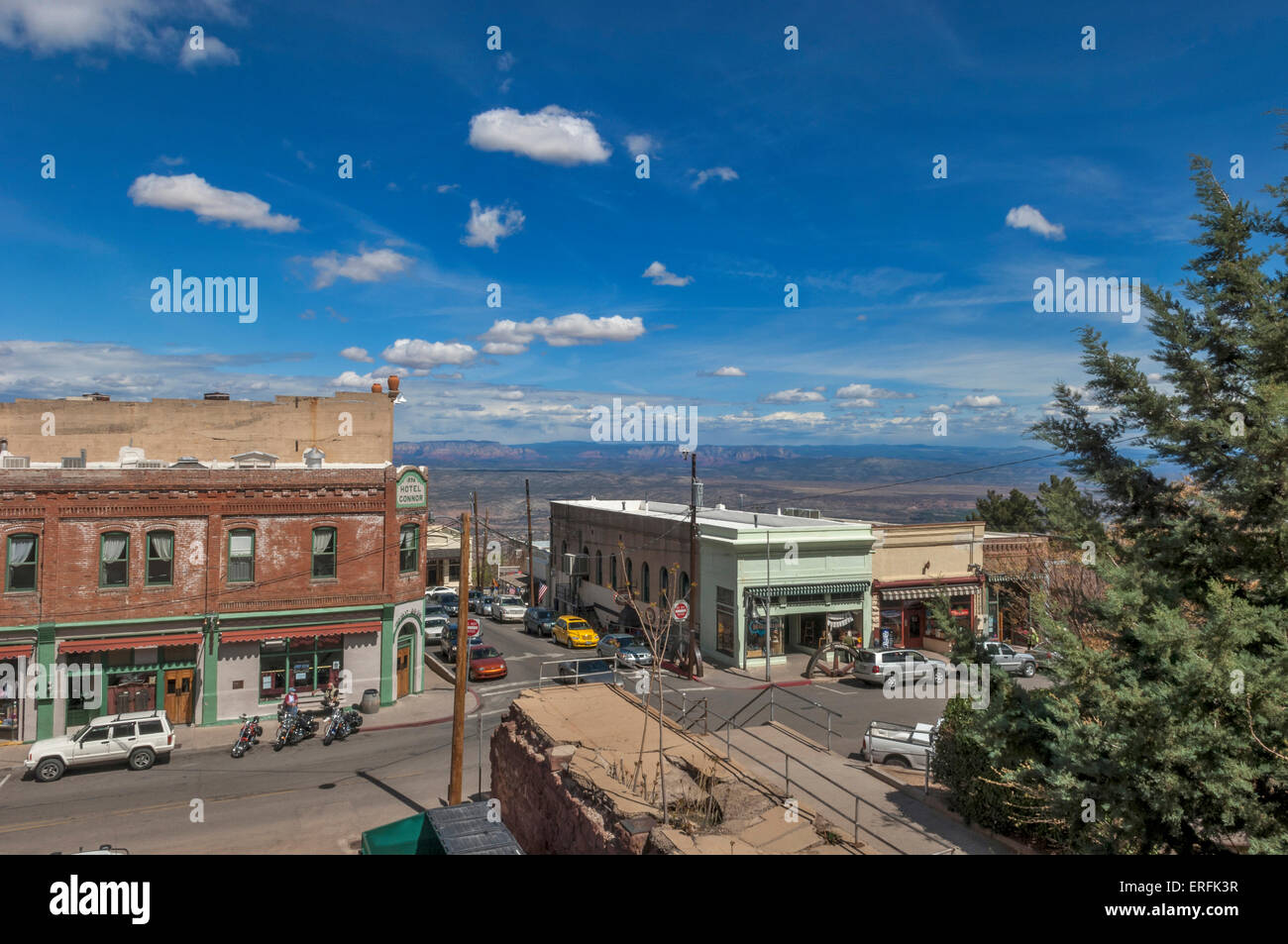 Connor Hotel & il Museo della Miniera. Il centro di Girolamo. Un rame antico centro minerario in Arizona. Stati Uniti d'America Foto Stock