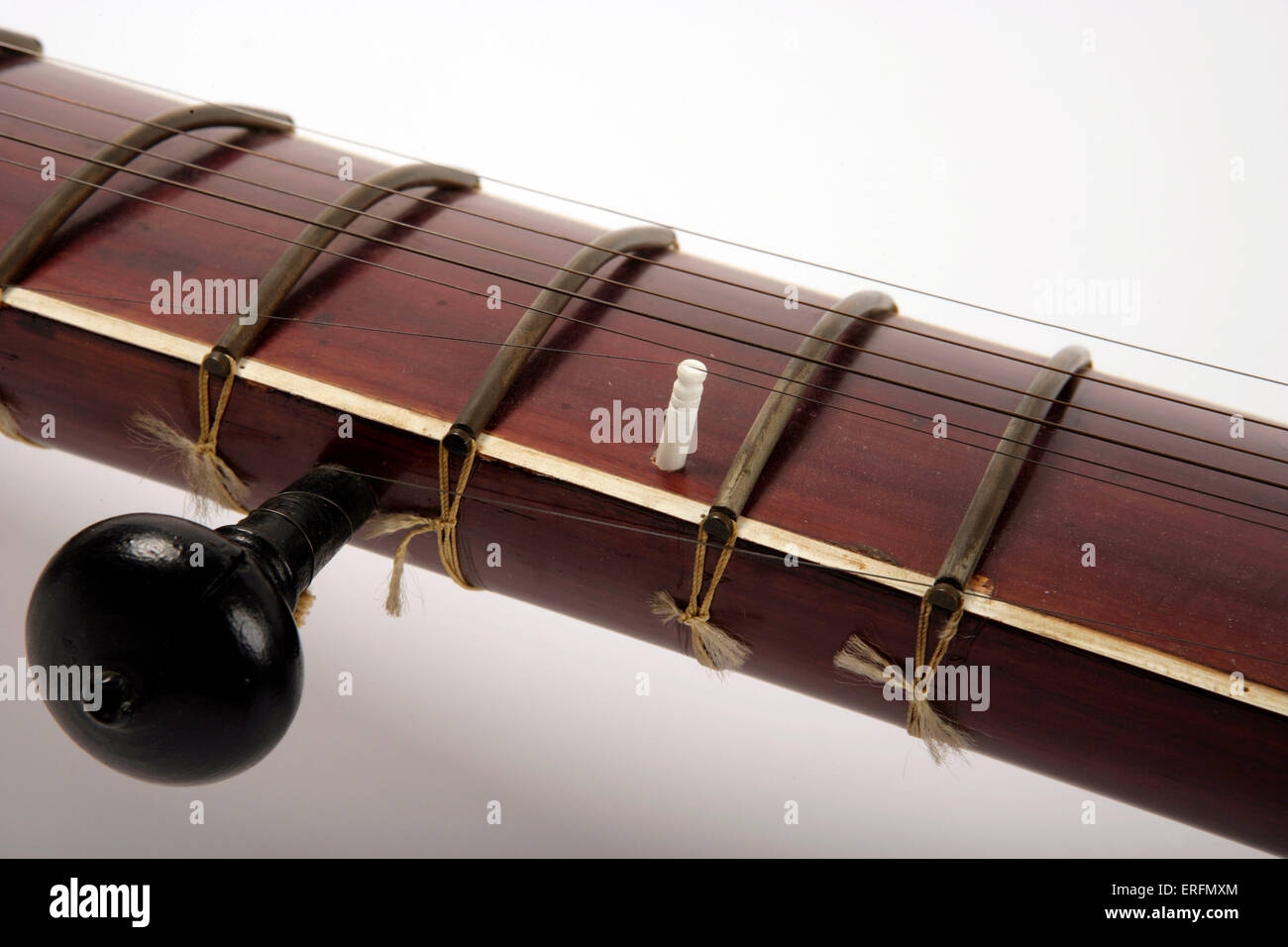 Sitar indiano - strumento a corda Foto Stock
