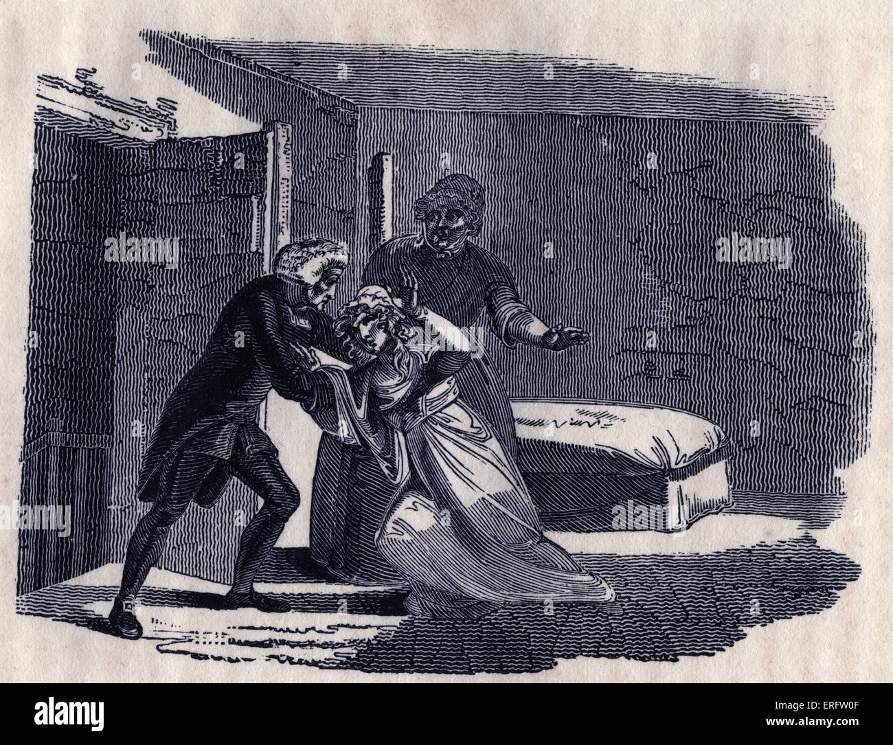 Il vicario salvataggi di sua figlia Olivia - dal Vicario di Wakefield da Dr Oliver Goldsmith (pubblicato per la prima volta nel 1766). Foto Stock