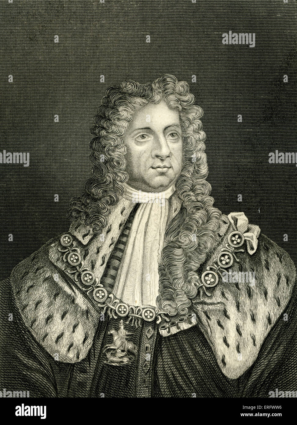 King George I (1660 - 1727) fu re di Gran Bretagna e Irlanda dal 1714 fino alla sua morte. Foto Stock