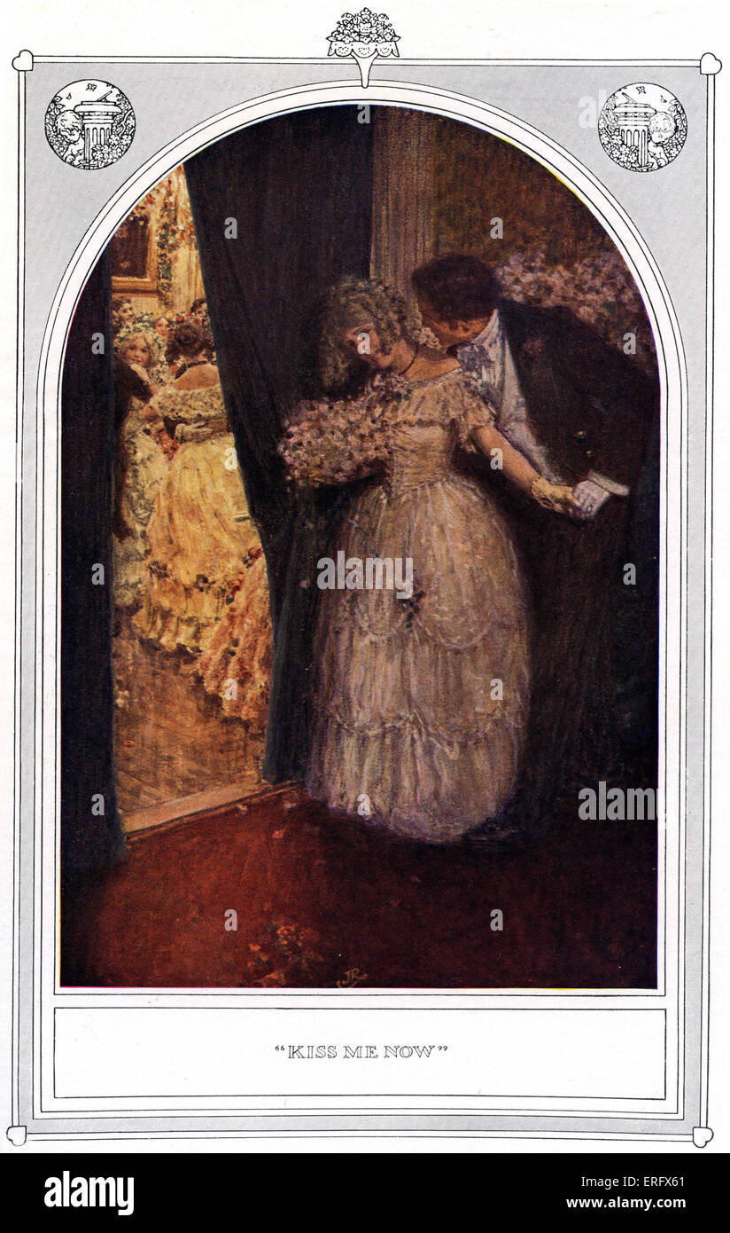 New York a sfera/danza . Giovane donna ascolto endearments del giovane in una piccola stanza separata dalla sala principale dove Foto Stock