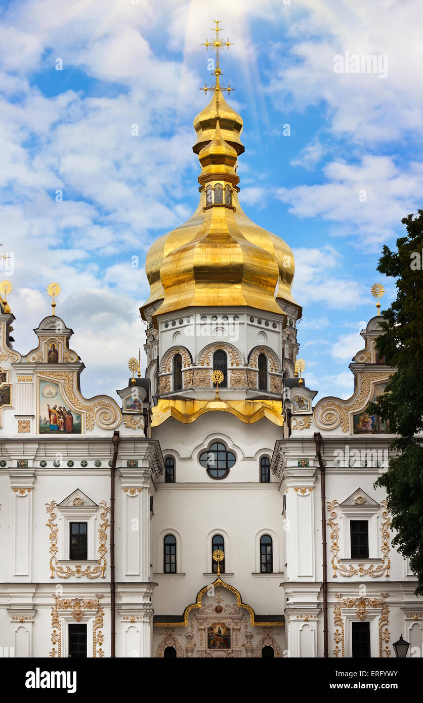 Uspenskiy Cattedrale Ortodossa, Kiev-Pechersk monastero Lavra a Kiev. L'Ucraina Foto Stock