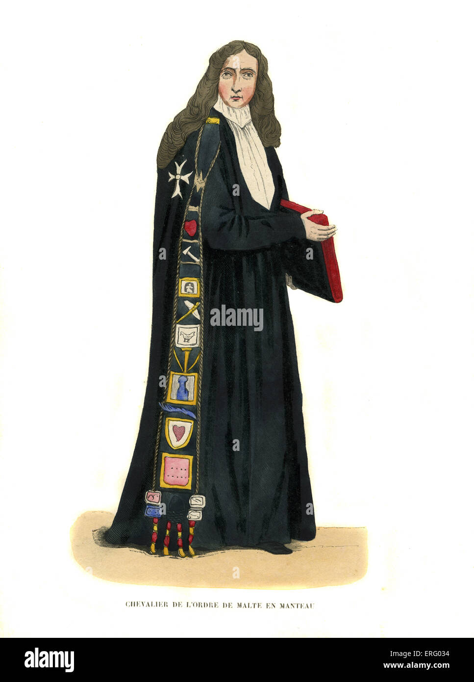 Cavaliere di Gran Croce di Malta / Chevalier grand-croix de l'ordre de Malte. Cavalieri Ospitalieri - fondato a Gerusalemme c. Foto Stock