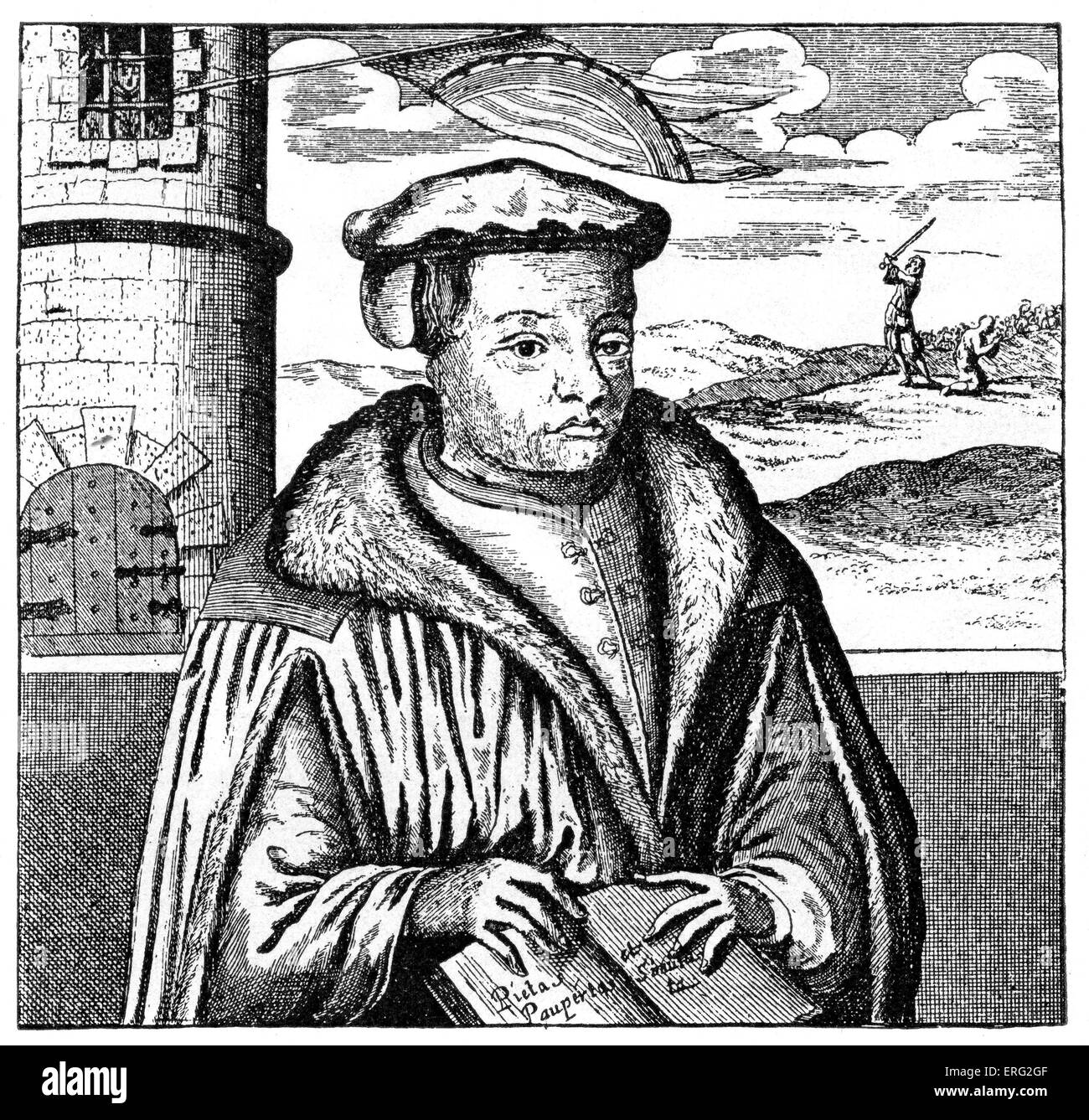 Thomas Muntzer, pastore e il leader ribelle durante il tedesco della guerra dei contadini del 1524 - 1525. 1488 - 27 maggio 1525. Foto Stock