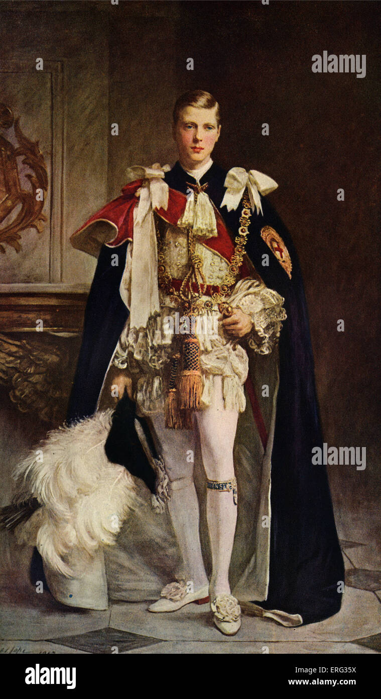 Il Principe di Galles (più tardi Edward VIII) copia del ritratto da A. S. Cope. Edward VIII, monarca britannico, governato dal 23 gennaio 1936 fino alla sua abdicazione il 11 dicembre 1936. 23 Giugno 1894 - 28 maggio 1972. Foto Stock