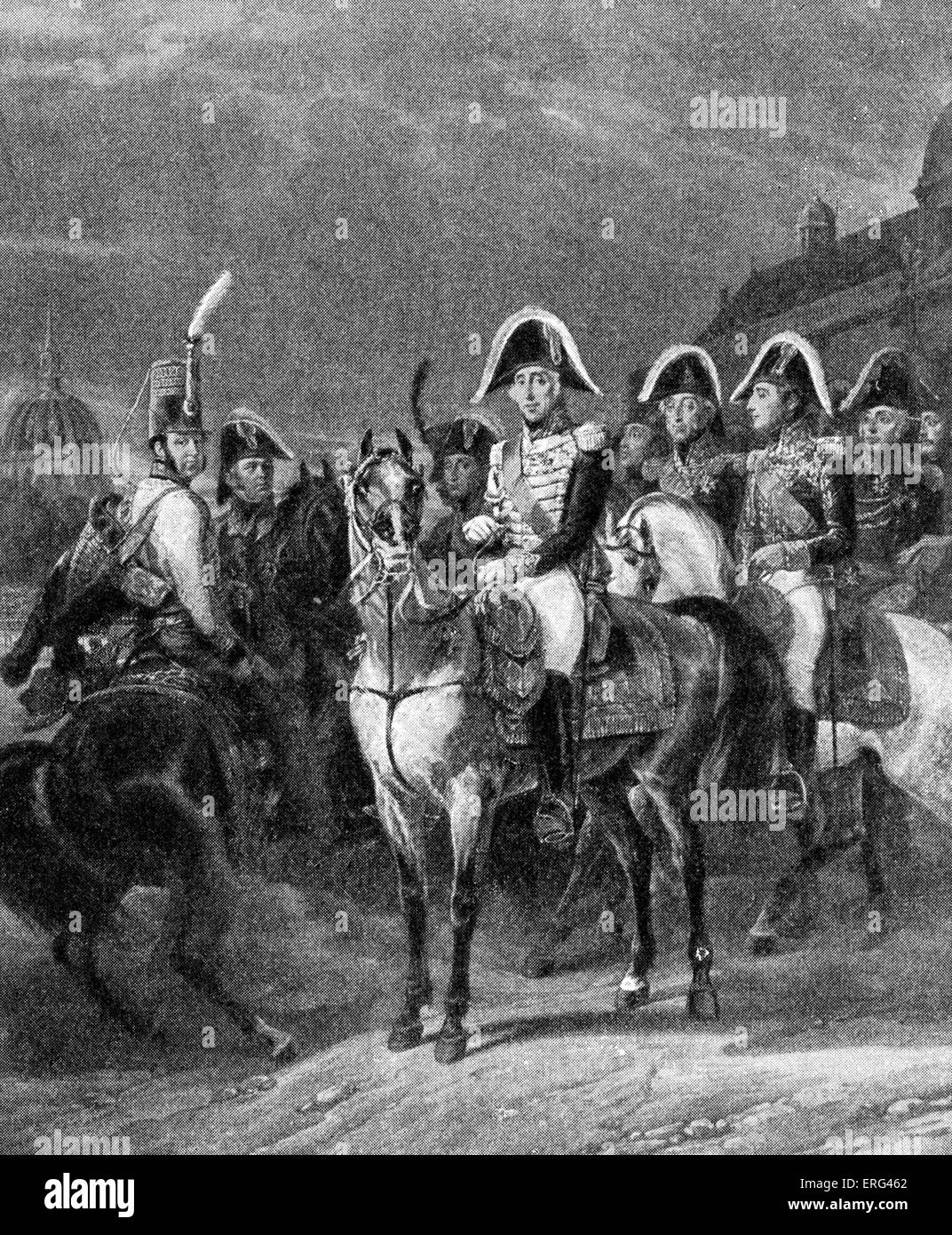 Re Carlo X di Francia, ultimo re Borbone di Francia, 9 Ottobre 1757 - 6 novembre 1836. Versione oscurata. Foto Stock