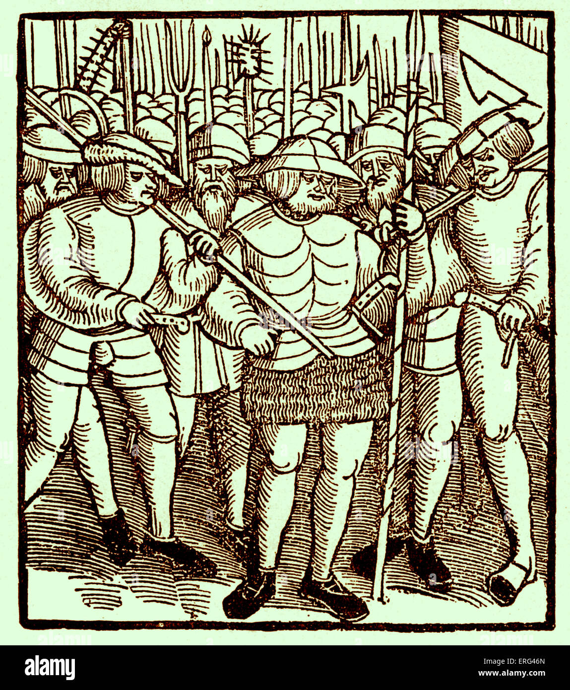 Pagina del titolo di 'Die zwölf Artikel der Bauer' (i dodici articoli della Foresta Nera), il libello, datata 1525. Agli agricoltori tedeschi Foto Stock