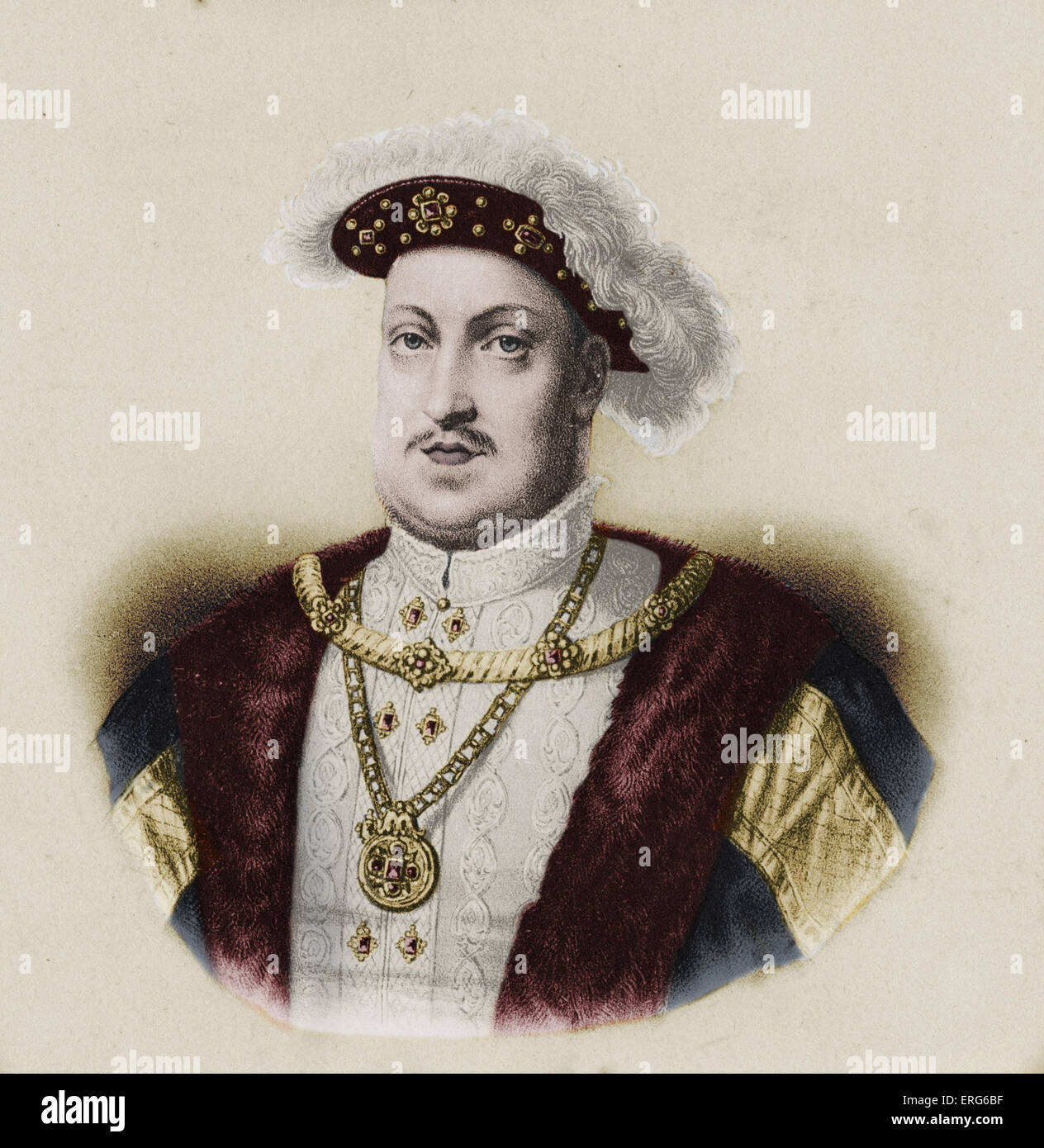 Henry VIII. Re d'Inghilterra 1491-1547 Foto Stock