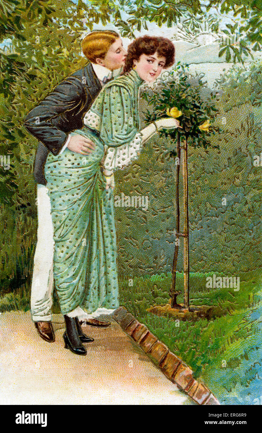Sweet Rose, c. 1906 Cartoline dal Milton luna di miele, serie n. 566. Foto Stock
