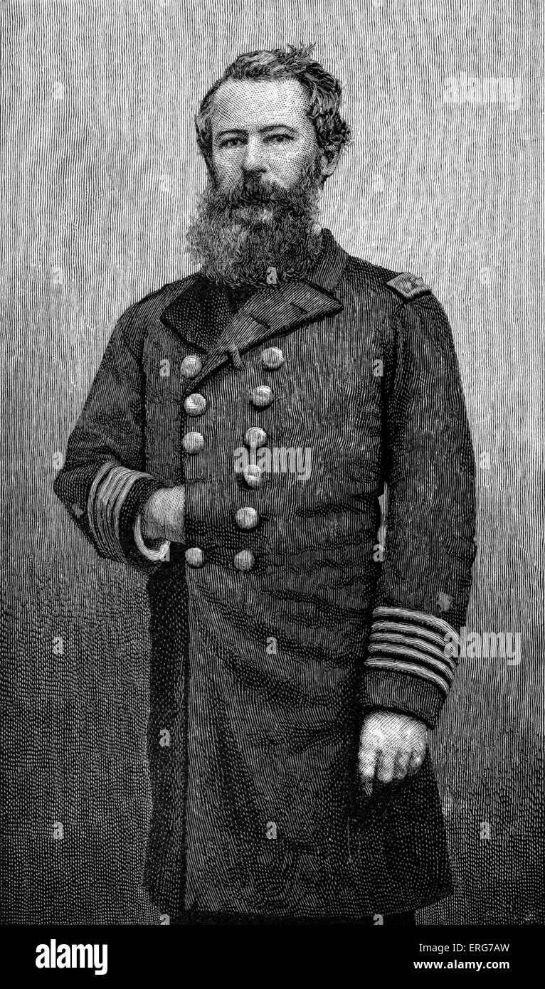 Capitano Tunisi A.M. Craven, dopo una fotografia. Marina degli Stati Uniti officer, 11 Gennaio 1813 - 5 agosto 1864. La guerra civile americana Foto Stock