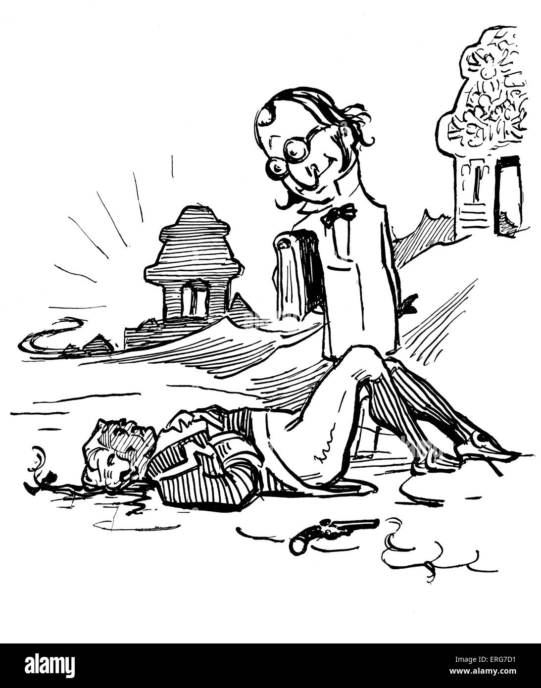 Robert Clive, primo Baron Clive, da Gilbert Keith Chesterton. Il versetto di accompagnamento si legge: "Cosa mi piace di Clive / è che egli Foto Stock