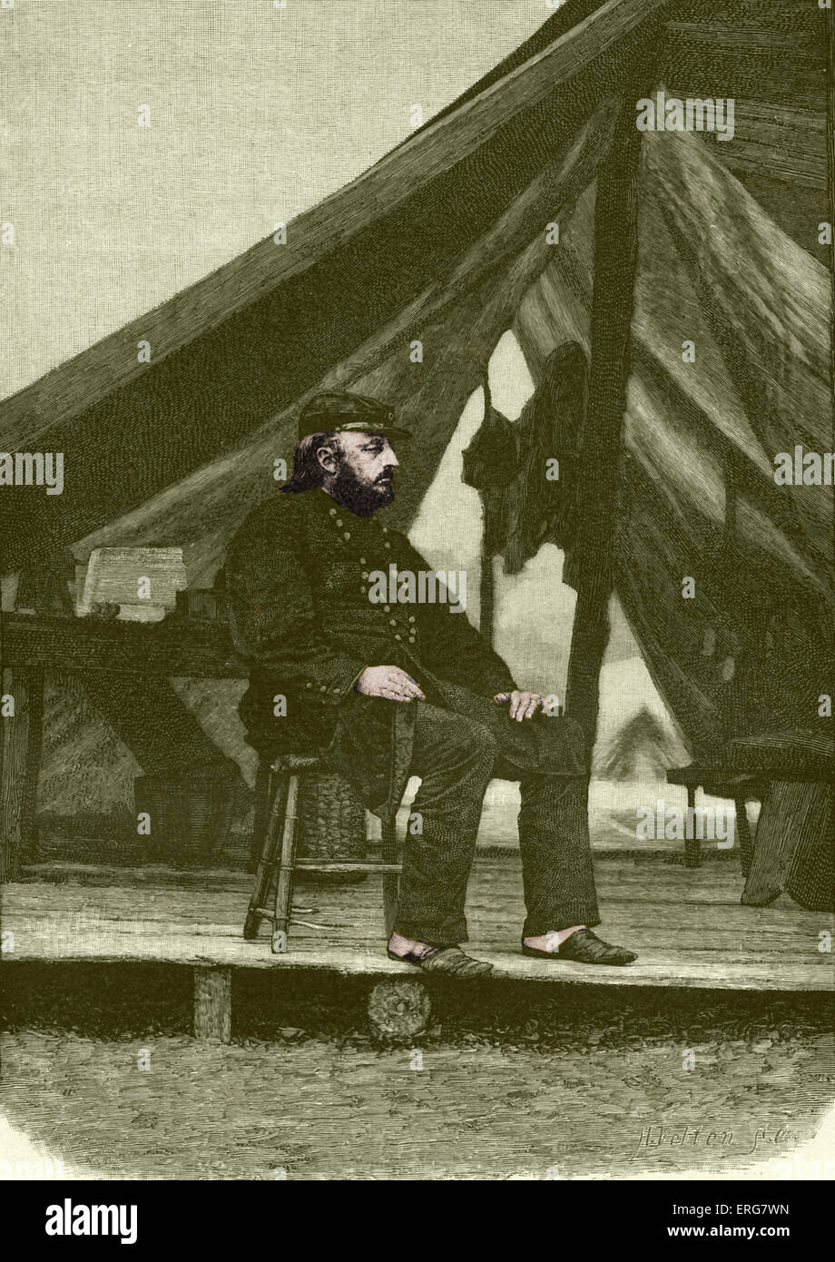 Benjamin Franklin Butler, 1864. Stati Uniti d'America Unione maggiore generale durante la Guerra Civile americana e amministratore di Foto Stock