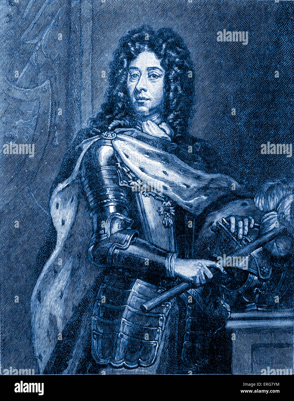 Il principe Eugenio di Savoia, ritratto dopo uno da Sir Godfrey Kneller. Il principe Eugenio di Savoia era uno di quelli di maggior successo Foto Stock