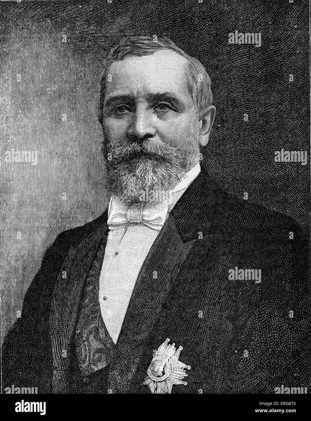 Presidente Loubet, ritratto c. 1900 Émile François Loubet: politico francese e l'ottavo Presidente della Francia a partire da febbraio 1899 Foto Stock