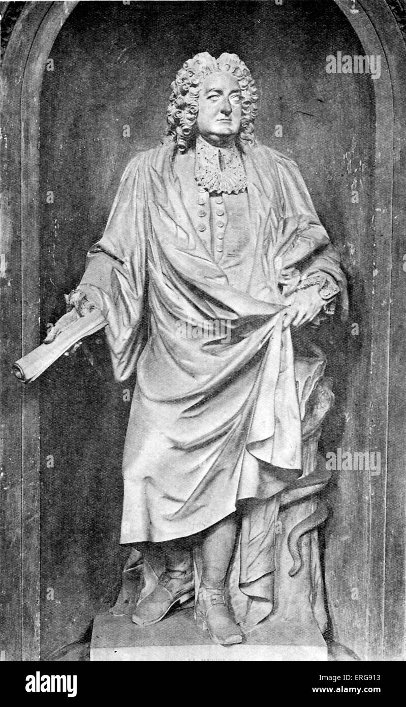 John Radcliffe - statua. Medico inglese, 1652-1714. Foto Stock