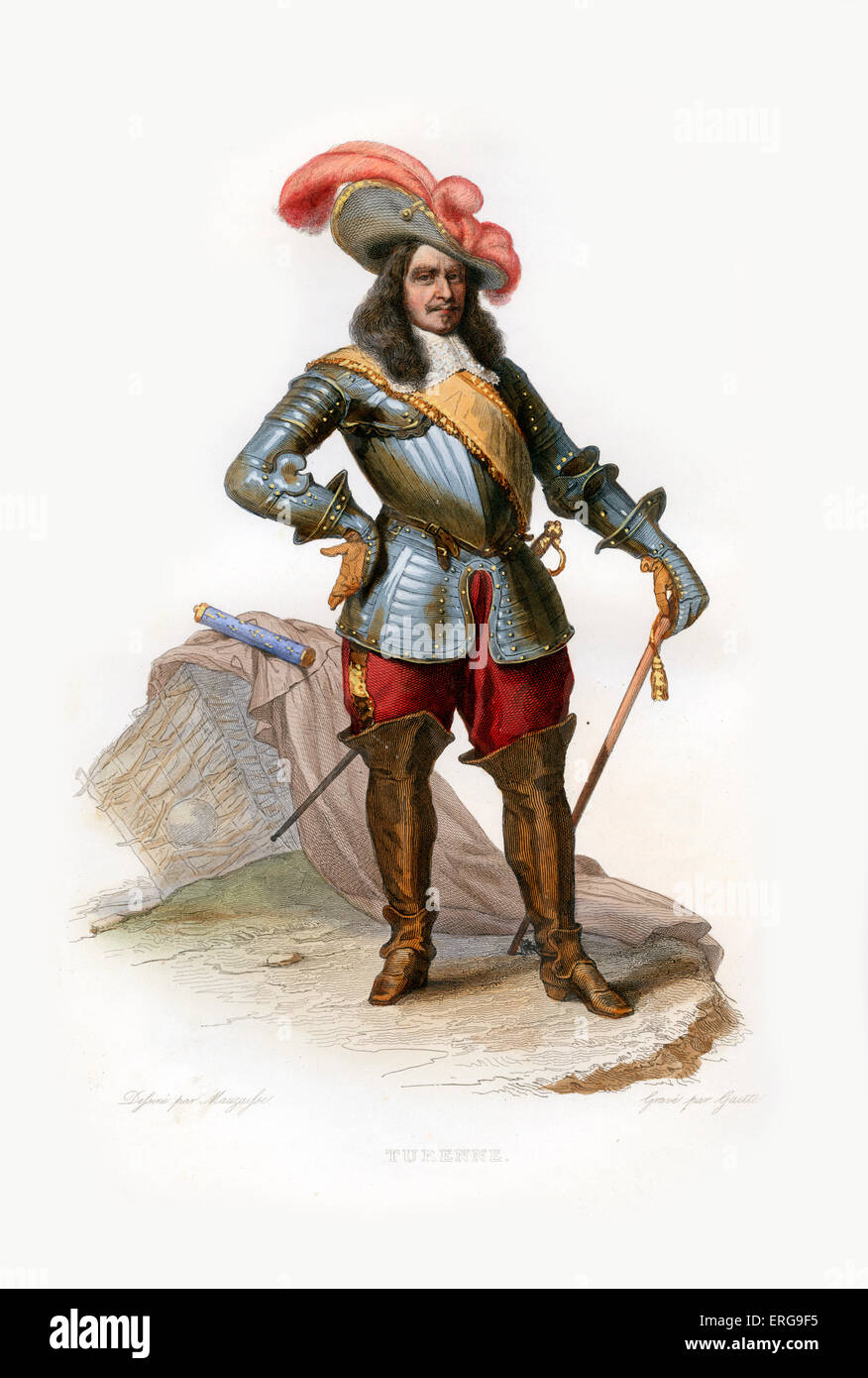 Henri de la Tour d'Auvergne, Vicomte de Turenne. Nobile francese che hanno raggiunto la fama militare e divenne maresciallo di Francia. Foto Stock