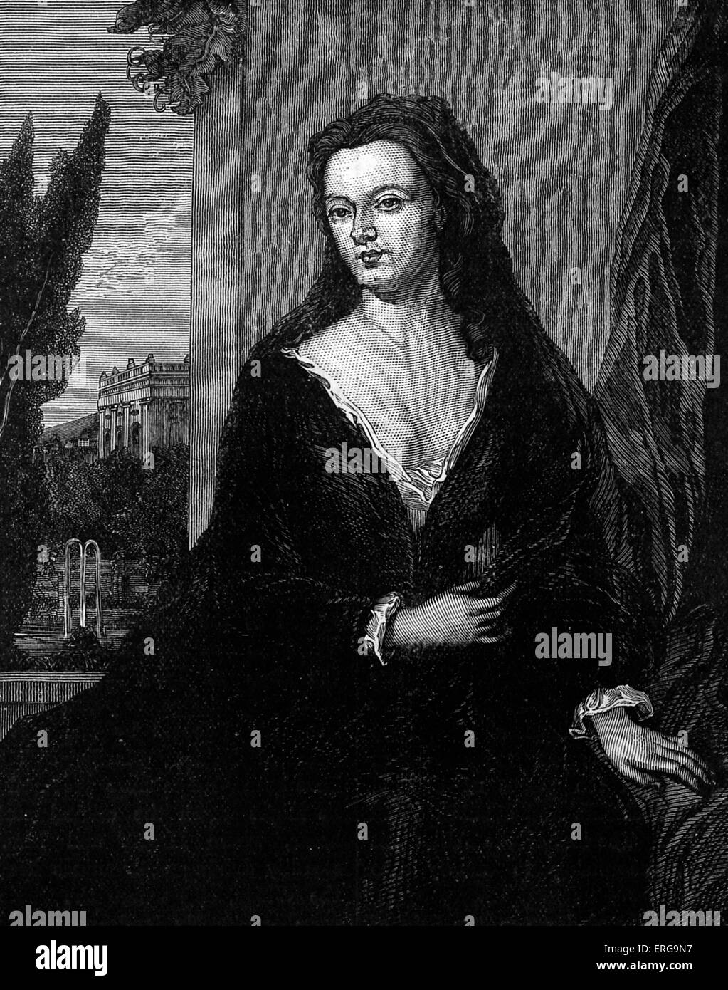 Sarah Churchill, duchessa di Marlborough (5 giugno 1660 - 18 ottobre 1744), dopo il ritratto da Sir Peter Lely. La duchessa di rose Foto Stock