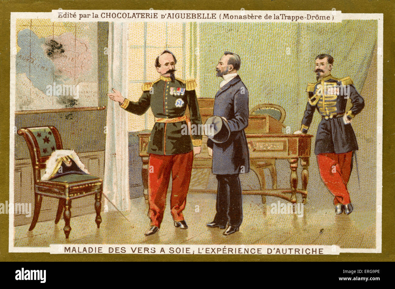 Louis Pasteur. Nel 1865, la malattia parassitaria stava uccidendo un gran numero di bachi da seta in Alais (ora Alès). Pasteur percorsa per Foto Stock