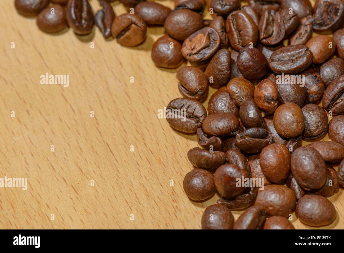 Macro di diversi caffè tostato semi Foto Stock