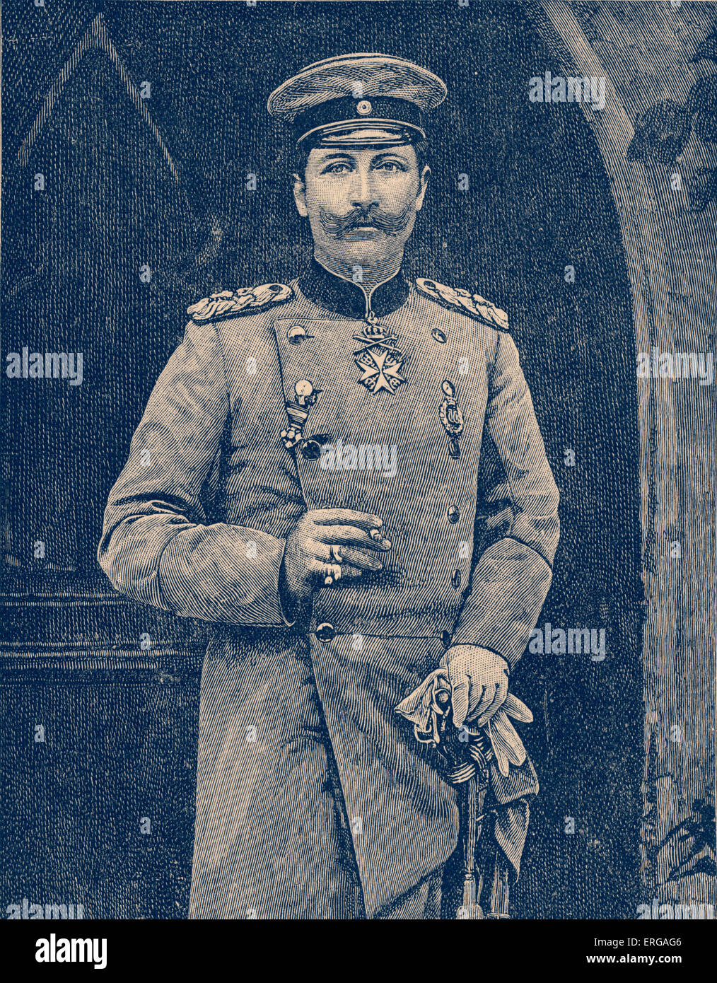 Wilhelm II , Imperatore tedesco dal 1888 - 1941. L'ultimo imperatore di Germania e re di Prussia, b. Gennaio 1859 - d. Giugno Foto Stock