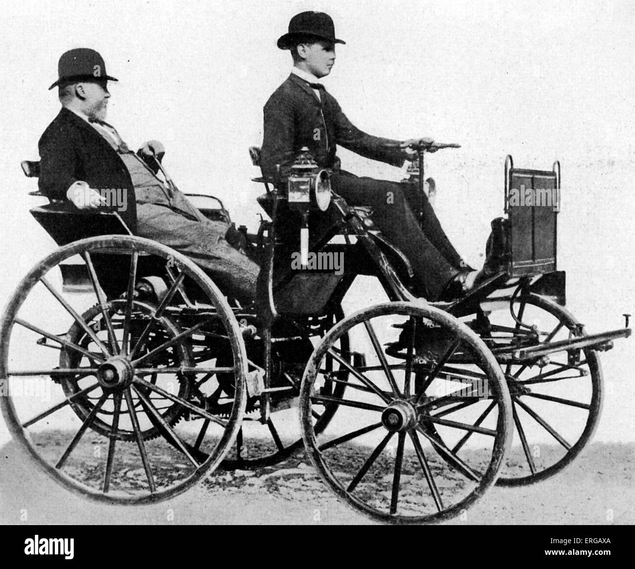 Gottlieb Daimler (17 marzo 1834 - 6 Marzo 1900) - pioniere tedesco di motori a combustione interna e lo sviluppo dell'automobile; Foto Stock