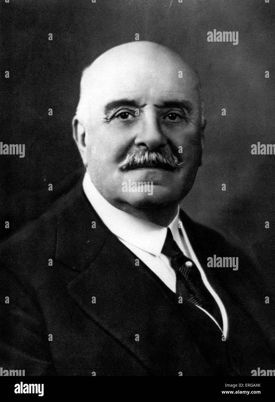 Marchese Jules-Albert de Dion - nobile francese che insieme a Georges Bouton e Charles Trépardoux, fondata De Dion-Bouton automobile e vagone ferroviario azienda produttrice, operativo dal 1883 al 1932. Foto Stock