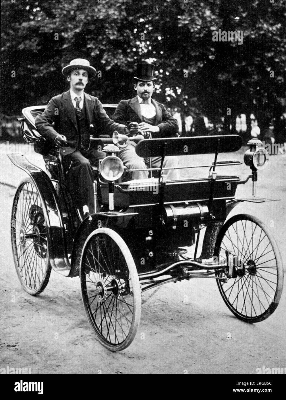 Inizio auto da Peugeot, fine del XIX secolo. Foto Stock