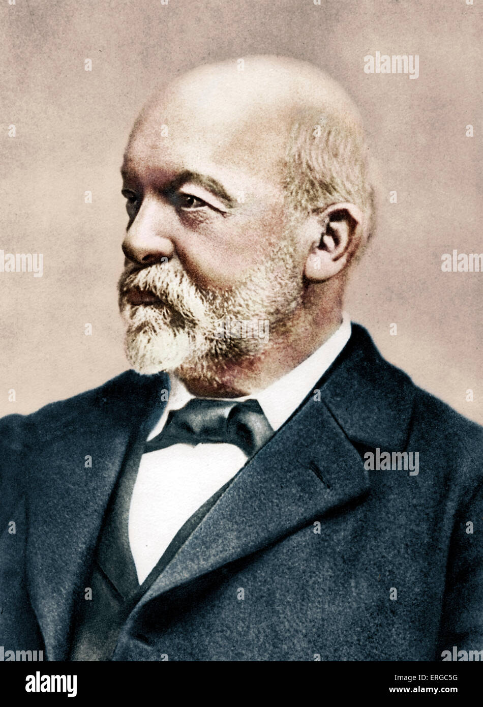 Gottlieb Daimler (17 marzo 1834 - 6 Marzo 1900) -pioniere tedesco di motori a combustione interna e lo sviluppo dell'automobile; Foto Stock