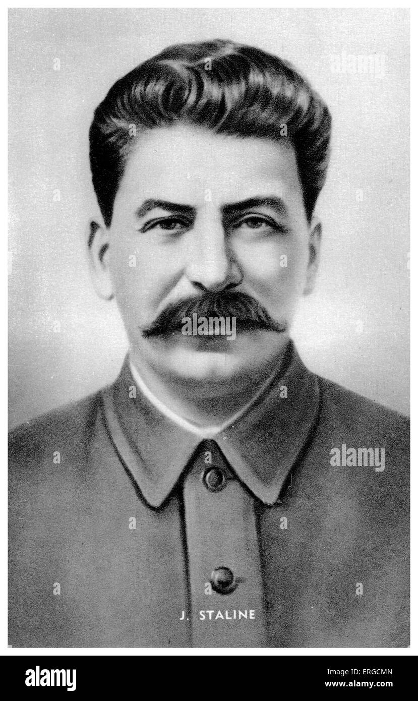 Joseph Stalin - ritratto. Joseph Vissarionovich Stalin, premier dell'Unione Sovietica (6 maggio 1941 - 5 Marzo 1953): 18 dicembre Foto Stock