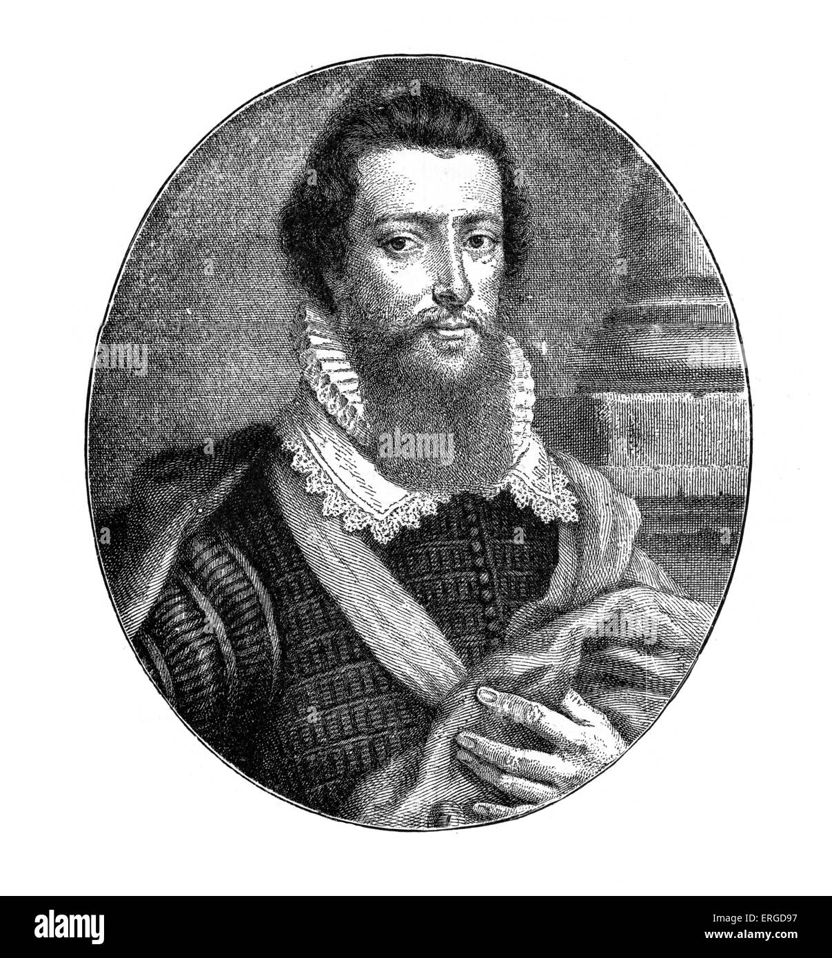 Robert Devereux, 2° Conte di Essex. Nobile inglese. Uno di Elisabetta I 's preferiti. 10 Novembre 1565 - 25 Febbraio 1601 Foto Stock