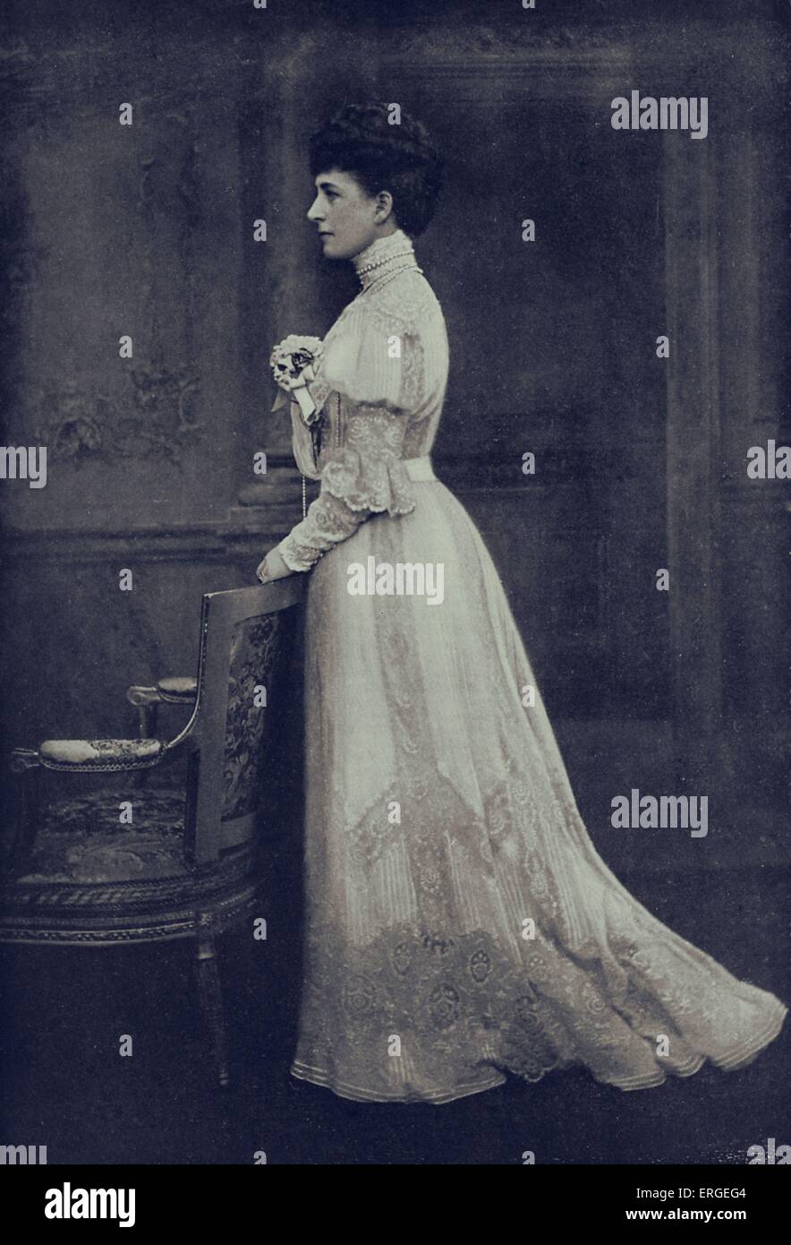 Alexandra della Danimarca - Moglie di Edoardo VII del Regno Unito. Regina consorte del Regno Unito e i domini britannici e Empress of India, dal 1901 al 1910, 1 Dicembre 1844 - 20 novembre 1925. Foto Stock