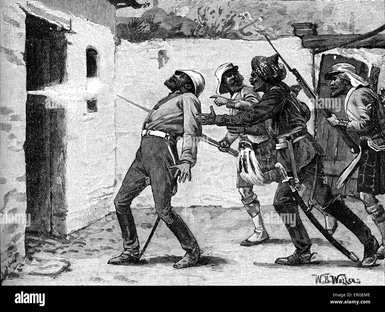 William Stephen Raikes Hodson 's morte. Leader britannico irregolare di cavalleria di luce durante la Ribellione indiana del 1857 (anche Foto Stock